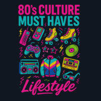 80's - Men's Block Tee Design