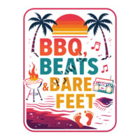 BBQ, Beats & Bare Feet - Kid's Tee Design
