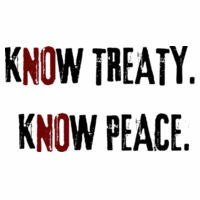 Youth Classic Tee – Know Treaty. Know Peace. Design