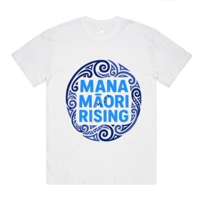 Mana Māori Rising Blue - Men's Oversized Thumbnail