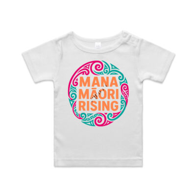 Mana Māori Rising Orange - Pēpi Tee Thumbnail