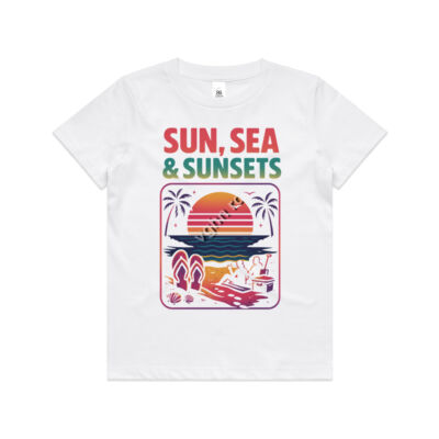 Sun, Sea & Sunsets - Kid's Tee Thumbnail