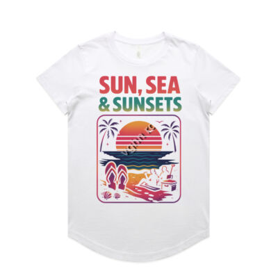 Sun, Sea & Sunsets - Women's Curve Tee Thumbnail
