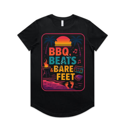 BBQ, Beats & Bare Feet - Women's Curve Tee Thumbnail