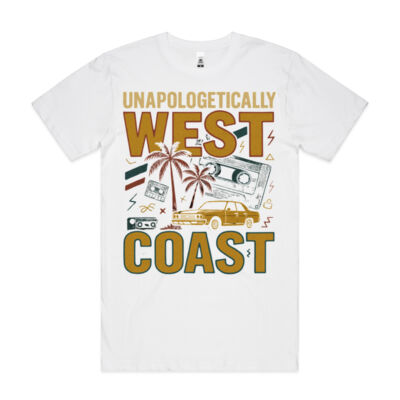 Unapologetically West Coast - Men's Block Tee Thumbnail