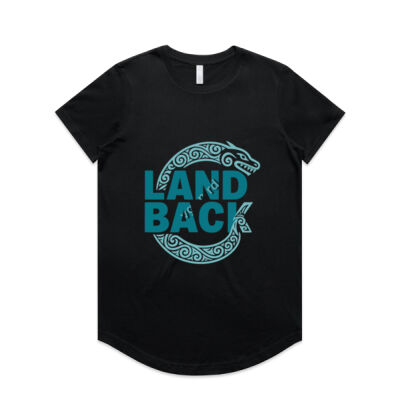 Land Back Teal - Women's Curve Tee Thumbnail