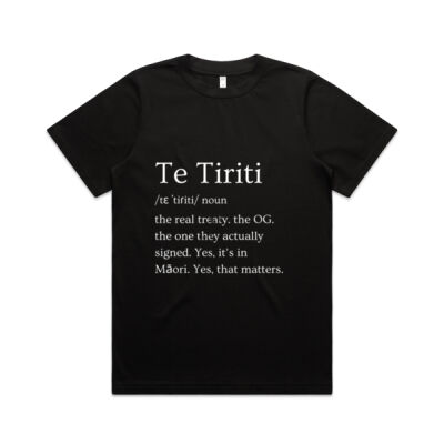 Women's Dark Heavy Tee – Te Tiriti Thumbnail
