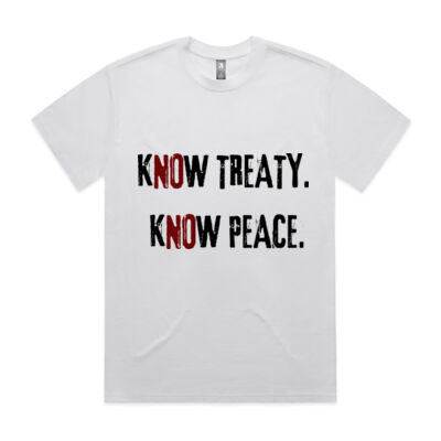 Men's Heavy Tee – Know Treaty. Know Peace. Thumbnail